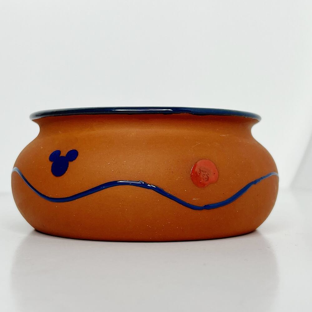 Disney Portugal Terracotta Salsa Bowl Mickey Mouse Heads